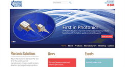 Desktop Screenshot of photonicsolutions.co.uk
