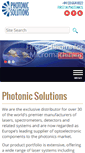 Mobile Screenshot of photonicsolutions.co.uk
